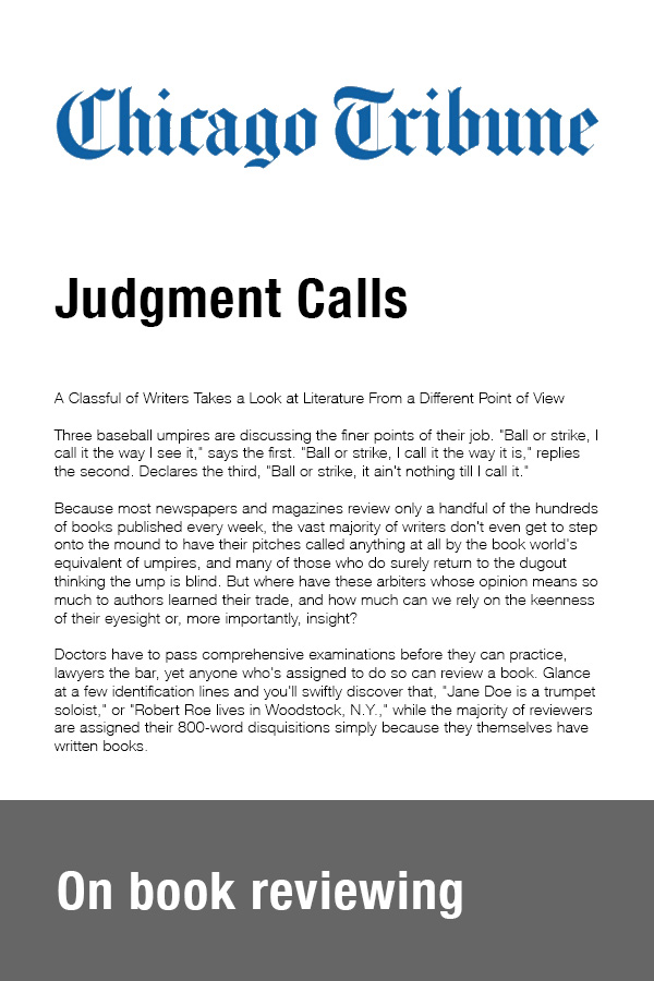 Chicago Tribune - Judgment Calls
